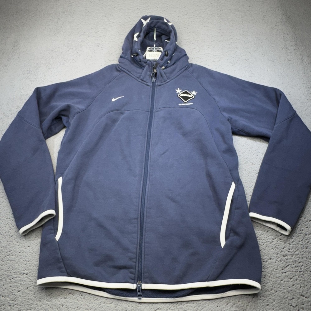 Nike‎ F.C.Real Bristol Jacket Mens XL Navy Full Zip Star Hoodie FCRB Japan Thumb